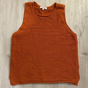 Gorgeous EUC Rust Madewell sweater tank